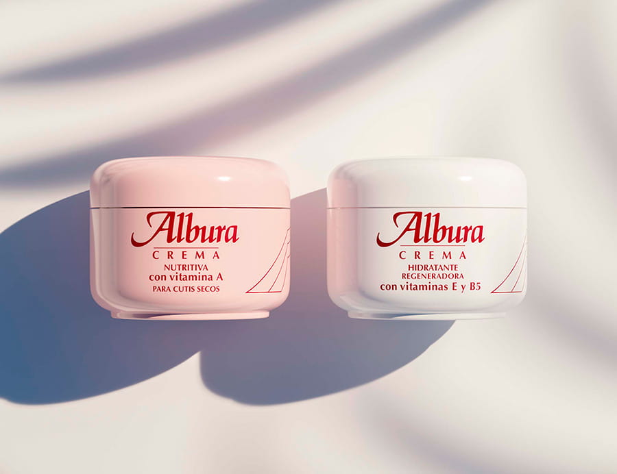 Albura's creams with vitamins