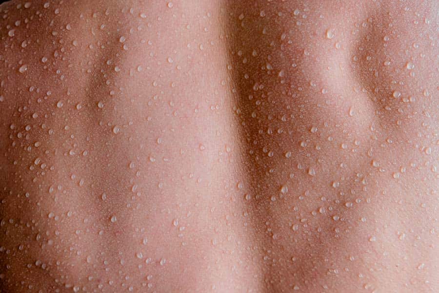 cuidado corporal después de la ducha